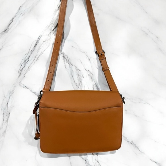 Coach Tan Leather Shoulder Bag - Picture 2 of 16